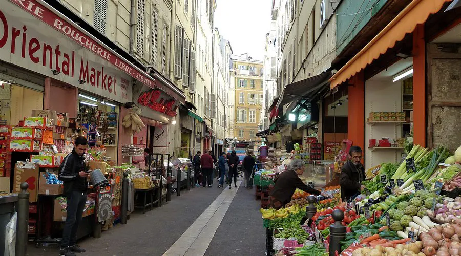 Marktständen in Marseille